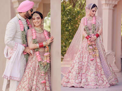 This Sikh bride looked stunning in her pink lehenga