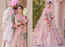 This Sikh bride looked stunning in her pink lehenga with unique French knot embroidery