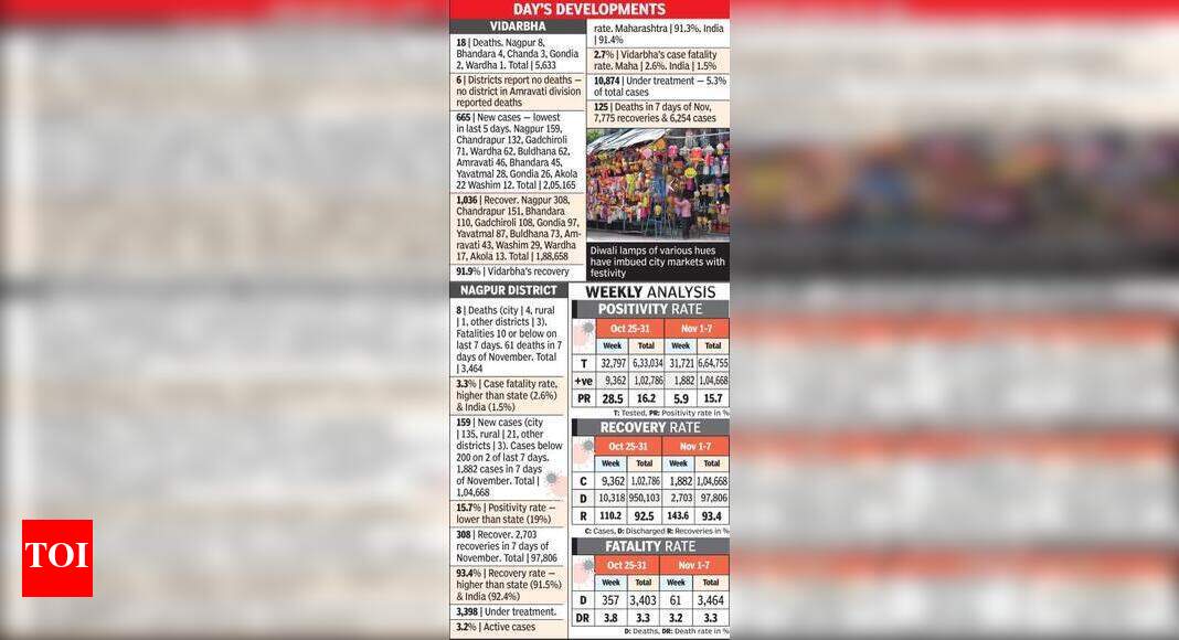 No death in Amravati, Nagpur division records 18 | Nagpur News - Times ...