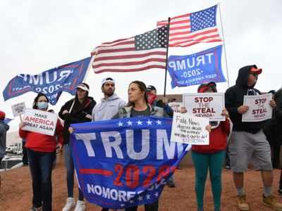 'This isn't over!': Trump supporters refuse to accept defeat