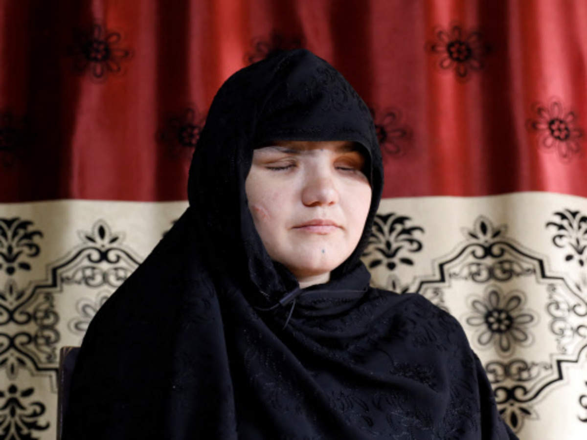 Afghan woman shot, blinded, for getting a job - Times of India