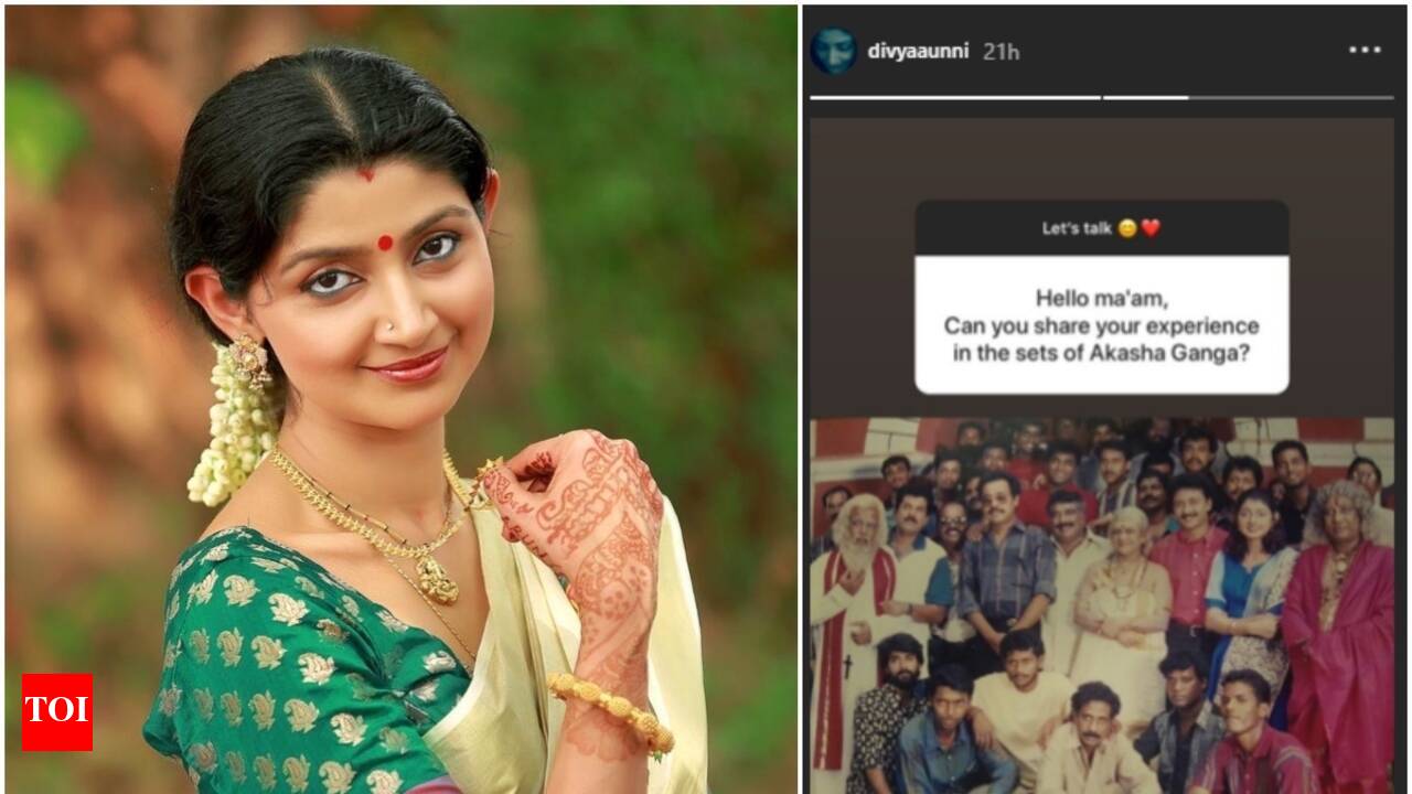 Divya Unni recalls working for Aakashaganga; calls it a treasured  memory | Malayalam Movie News - Times of India