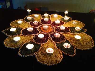Diwali rangoli designs: Make a rangoli with pulses this Diwali 2023