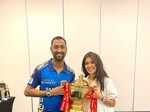 MI players celebrate 2020 IPL victory with their wives and girlfriends