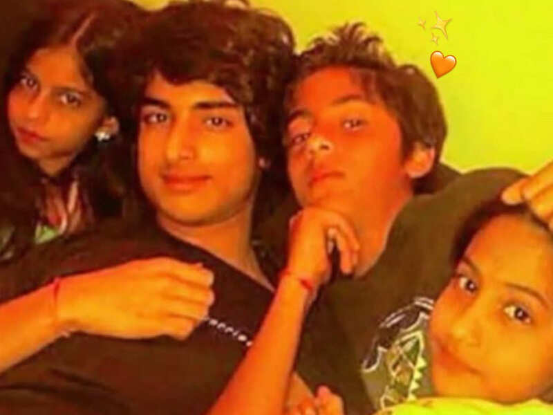 Birthday boy Aryan Khan looks unrecognizable in this unseen childhood ...