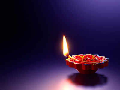 Beautiful shiny happy diwali three diya colorful hindu festival 11774055  Vector Art at Vecteezy