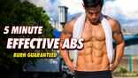 Watch: 5 minute effective abs workout