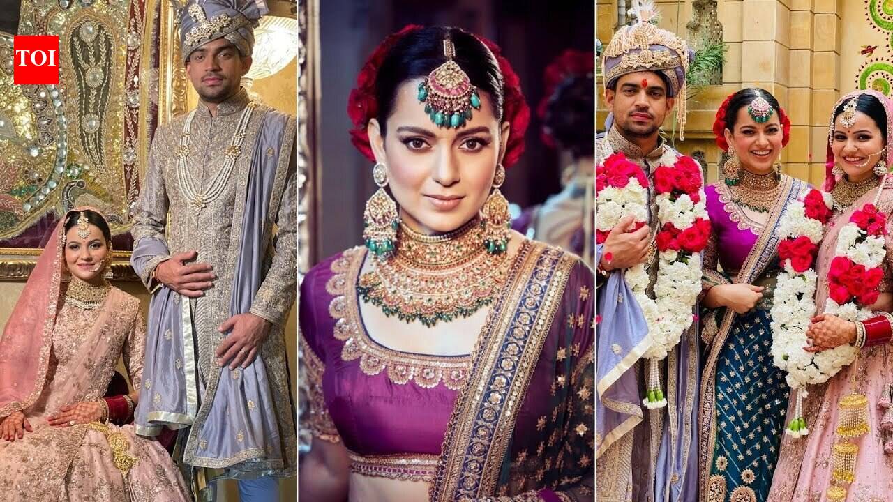 Kangana Ranaut shares magnificent pics from brother Aksht's wedding ...