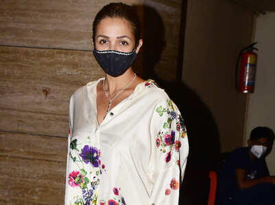 Malaika Arora wore a gorgeous shirt with matching pyjamas for a Diwali party!