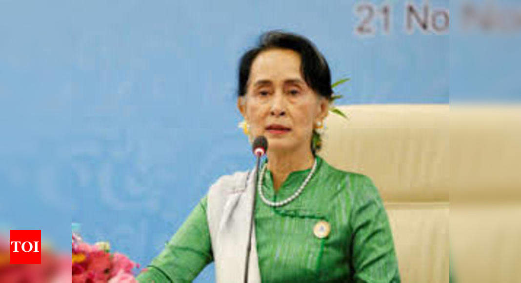 PM Modi congratulates Myanmar's Aung San Suu Kyi over her party's electoral  victory | India News - Times of India