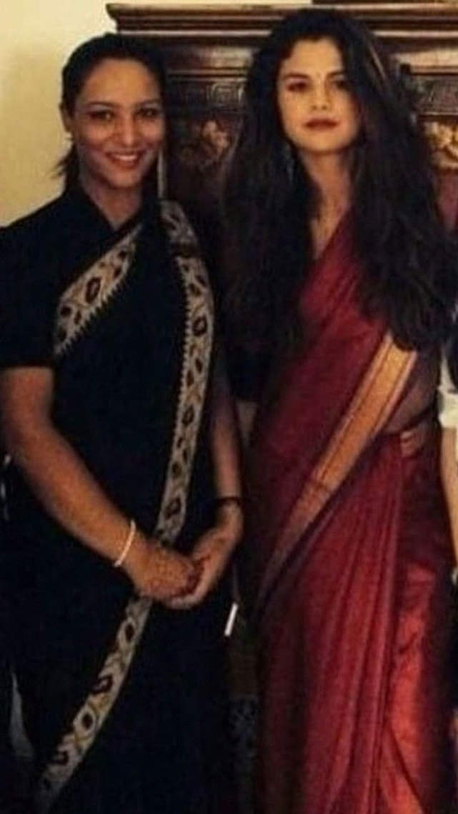 selena gomez in indian dress