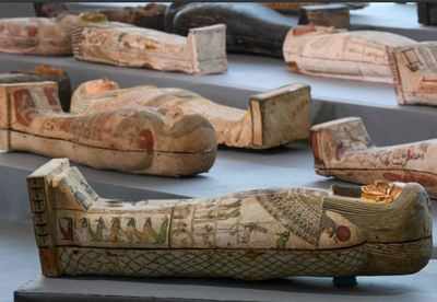 Egypt unveils 100 ancient wooden coffins