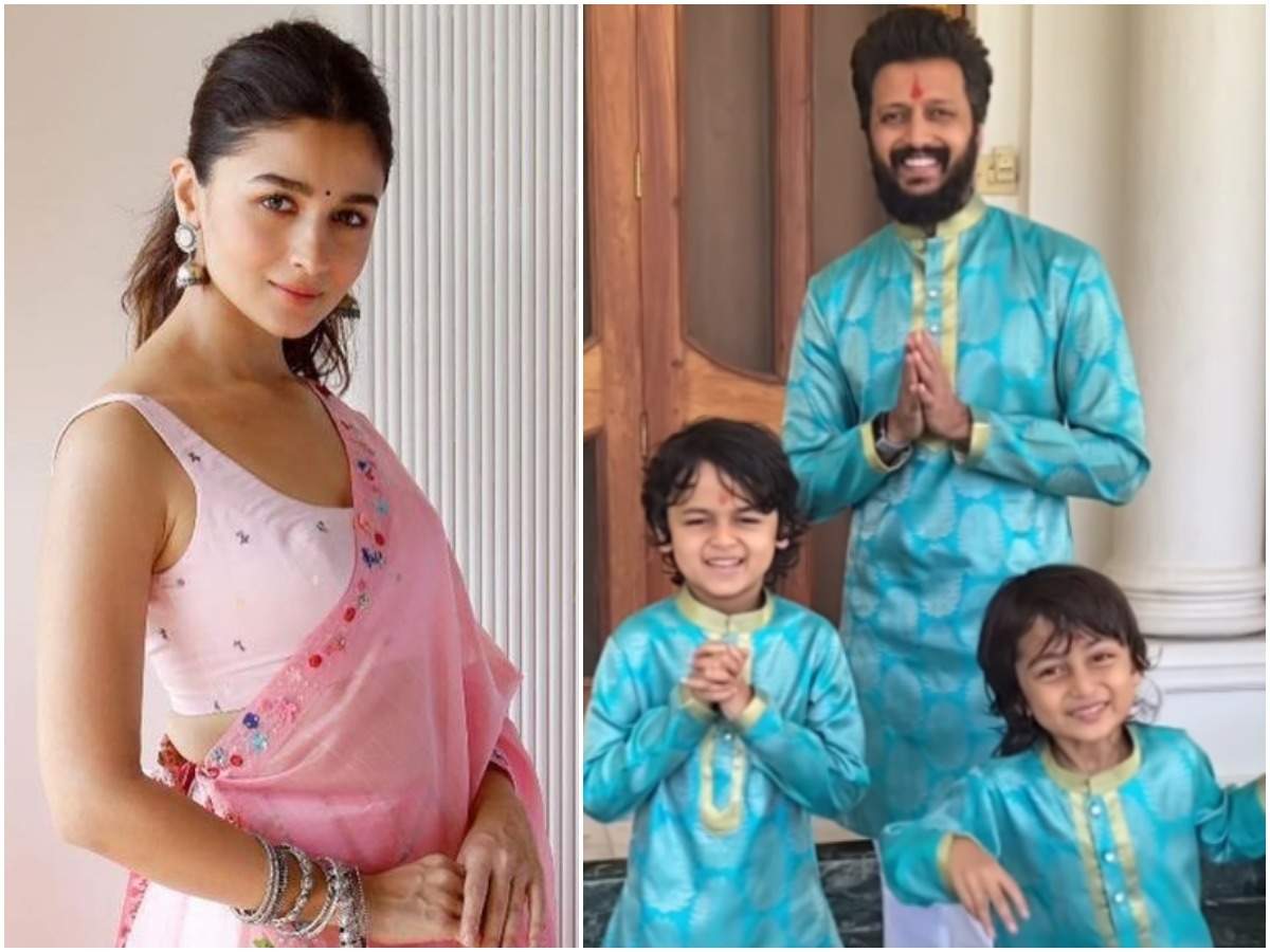 Alia Bhatt And Riteish Deshmukh Make A Statement With Their Diwali Fashion Choices Hindi Movie News Times Of India