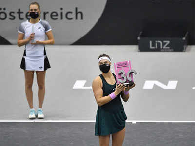 Aryna Sabalenka beats doubles partner Elise Mertens to win WTA Linz title