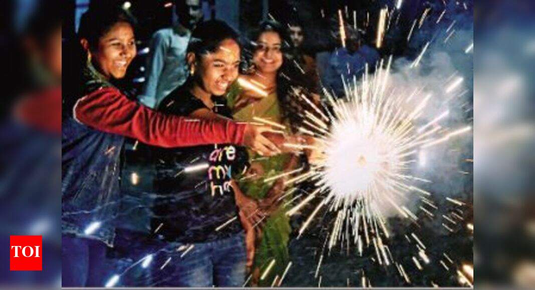 Vijayawada Quieter Diwali sees firecracker sales drop, traders request