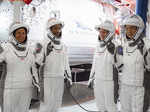 NASA launches four astronauts into space