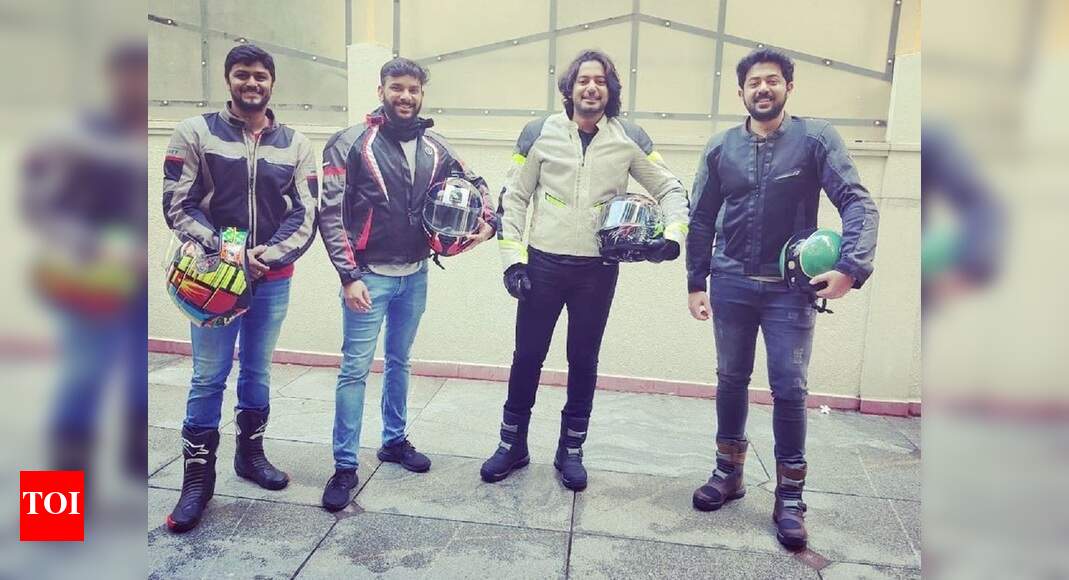 Prajwal Devaraj embarks on a bike trip with brother Pranam and friends ...