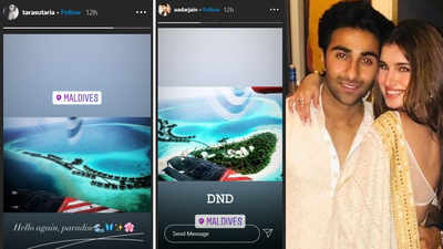 Are Tara Sutaria and Aadar Jain holidaying together in Maldives? Pics hint at the possibility