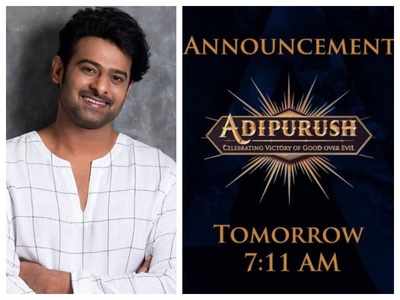 Prabhas shares the logo of ‘Adipurush’, reveals formal announcement of the film to be made tomorrow