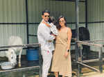 Neha Dhupia and Angad Bedi share pics from Maldives holiday to wish their 'little simba'