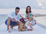 Neha Dhupia and Angad Bedi share pictures from Maldives holiday to wish their 'little simba'