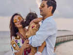 Neha Dhupia and Angad Bedi share pics from Maldives holiday to wish their 'little simba'