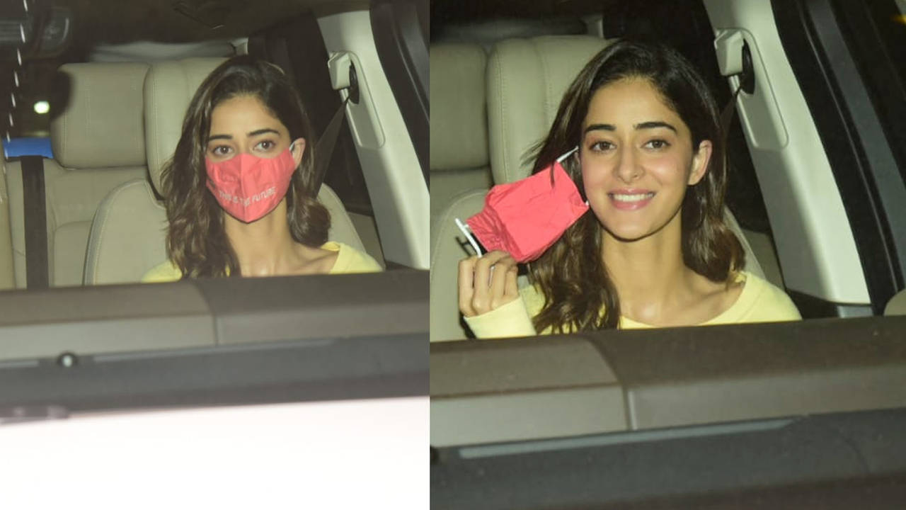 Masked Ananya Panday returns from Dubai decked in limited edition