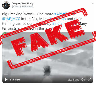 FAKE ALERT: Gaming video viral as 'IAF airstrikes in POK'