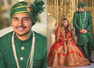 This Bangladeshi groom from USA wore a dashing green sherwani by an Indian designer for his regal wedding