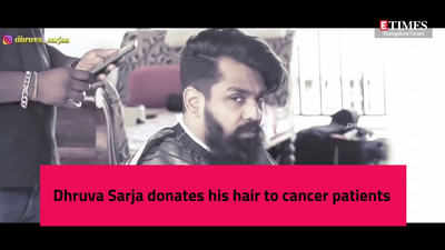 Dhruva Sarja donates his hair to cancer patients | Kannada Movie News -  Times of India