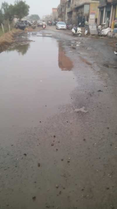 Bad condition of road