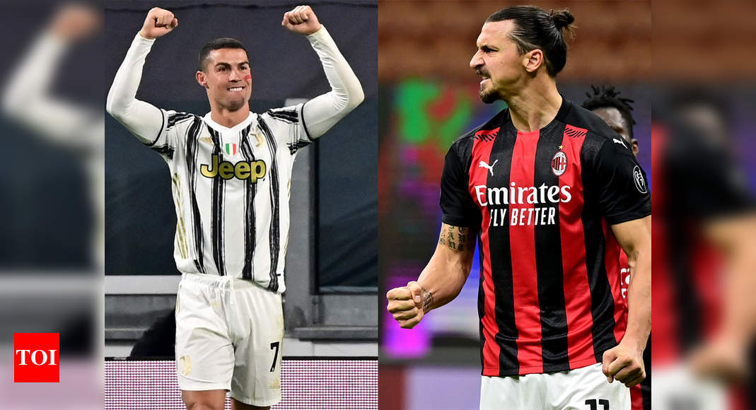 Cristiano Ronaldo Levels Up With Zlatan Ibrahimovic In Battle Of Evergreen Strikers Football News Times Of India