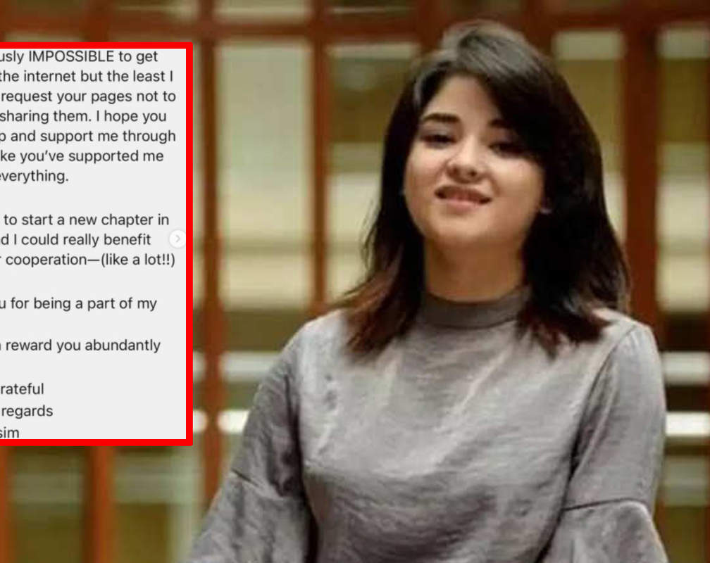 
Zaira Wasim requests fans to take down all her pictures from social media
