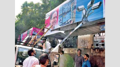 Hyderabad: SEC steps in as row over ads at public spaces erupts