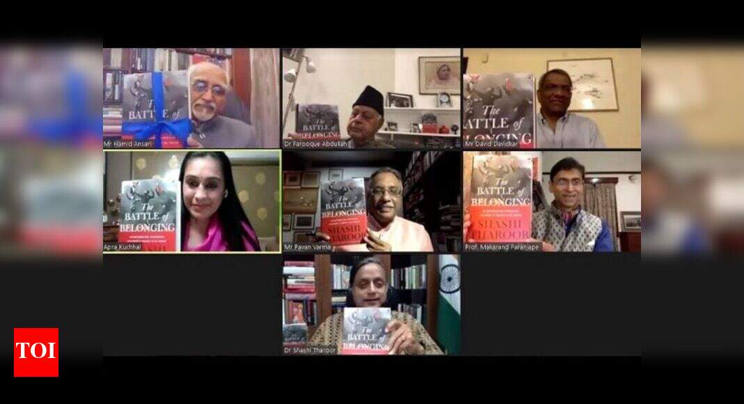Shashi tharoor's latest book 'the battle of belonging' launched by prabha khaitan foundation - times of india