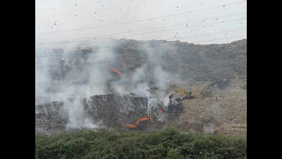 Fire at Delhi's Ghazipur landfill site