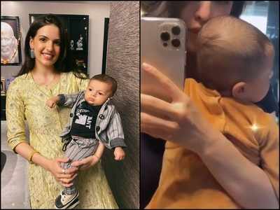 Natasa Stankovic shares an aww-dorable video with Agastya; shells out major mother-son goals