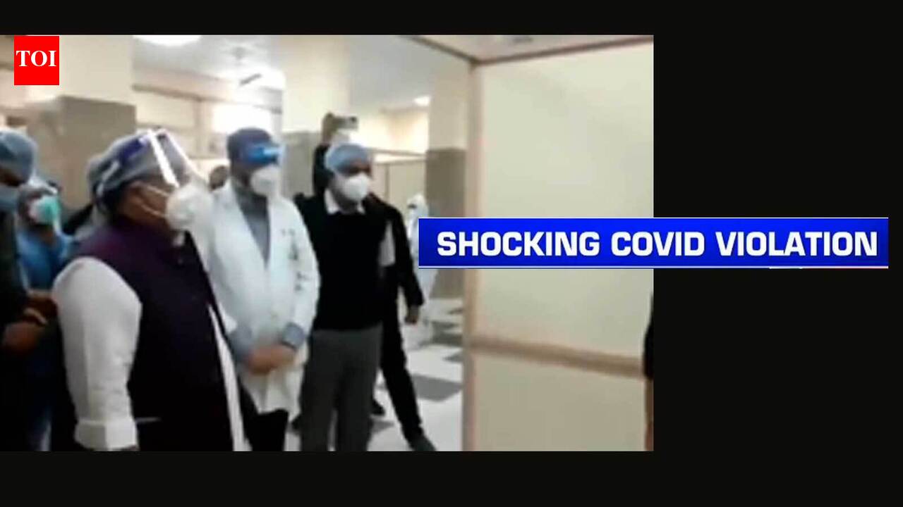 Covid-positive Rajasthan Health Minister goes on an inspection in hospital