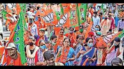 GHMC polls: Saffron party putting up tough fight, stakes high in BJP bastions