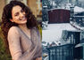 Kangana shares pics of her snow covered home