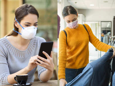 Eating at a restaurant vs. shopping at a store: What is riskier?