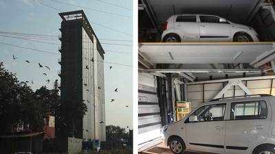Delhi: City’s first fully automated tower parking site opens in Green Park