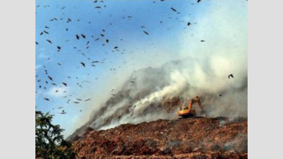 Fumes still visible at Ghazipur landfill