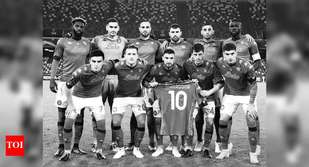 Napoli Honour Diego Maradona With Win Leicester City And Arsenal In Europa Last 32 Football News Times Of India