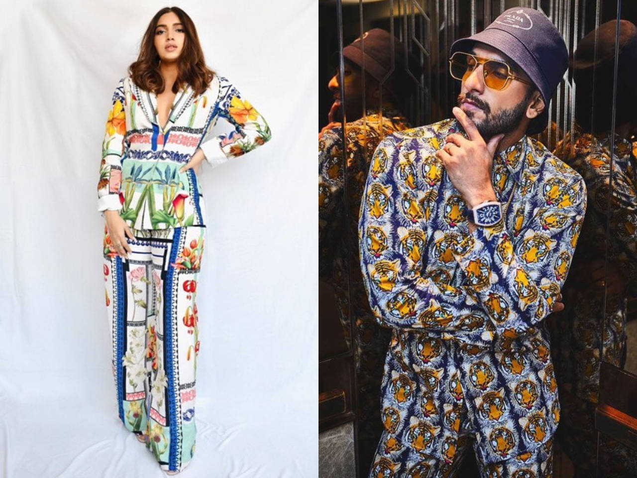 Ranveer Singh departs India flaunting high-end fashion