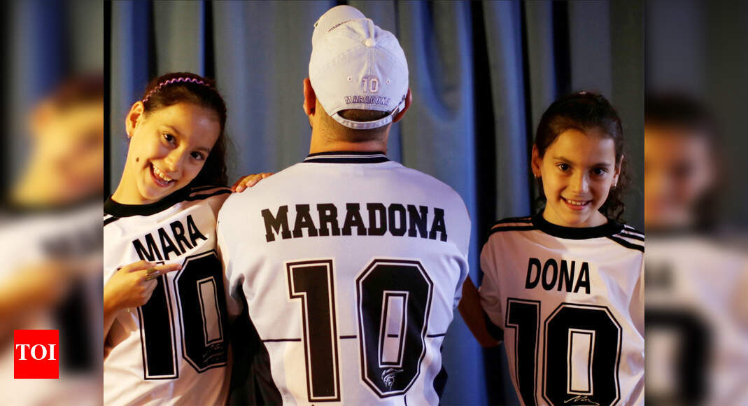 Mara and Dona: Argentine twins a living tribute to football great Diego Maradona | Football News - Times of India