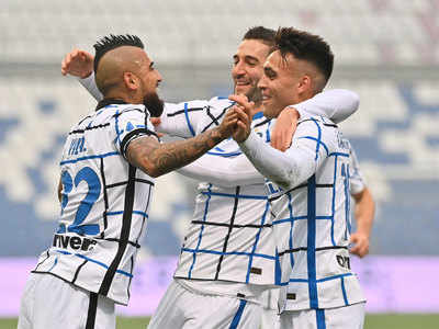 Serie A: Inter strike early to end Sassuolo's unbeaten run