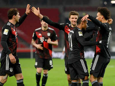 Bundesliga: Bayern made to sweat for 3-1 win at Stuttgart