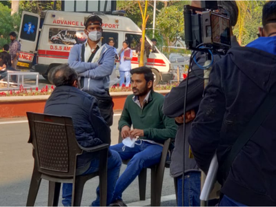 Dhanush shoots for 'Atrangi Re' in Greater Noida