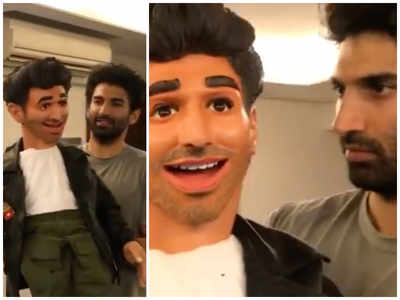 Aditya Roy Kapoor shares a happy memory with his puppet from the prep days of ‘Ludo’
